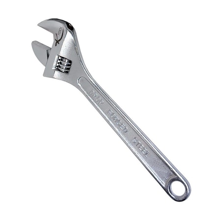 Wrench, Adjustable, 8, Finish: Chrome Plated